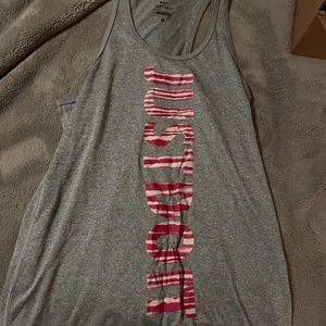 Womens nike workout tank gray